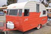 Very sharp 1956 Shasta 14ft trailer at Pismo Beach Trailer Rally